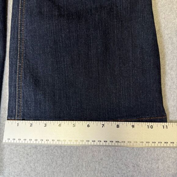 INC Concepts Women's Size 4 Regular Fit Flare Wide Leg Blue Denim Jeans - Picture 6 of 10